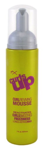 FX Curls Up Curl Reviving Mousse 7 oz. (3-Pack) with Free Nail File
