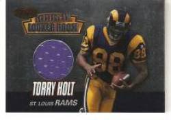 1999 Bowman's Best Rookie Locker Room Jerseys #RU5 Torry Holt - St. Louis Rams (Authentic Piece of Game Used Jersey) (Football Cards)