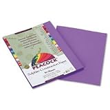 PACP7209 Construction Paper, Acid Free, 9x12, 50 Sh/PK, Violet