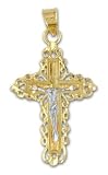 14kt Two-Tone Gold Crucifix