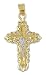 14kt Two-Tone Gold Crucifix