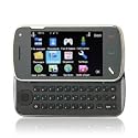 ePhone N97 Style Dual Card Dual Camera Quad Band WIFI TV JAVA  Qwerty Keypad 3.2 Inch Flat Touch Screen Slide Cell Phone Black (2GB TF  Card)