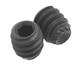 Alloy Steel Hex Socket Set Screws w/ Knurled Cup Point M4 Black 1.50mm Pitch