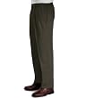 Wrinkle-Resistant Cotton Twill with Side Elastic Pleated Pants