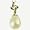 Natural Cream 10-11mm Art Deco Interlocked 14k Gold Diamond Cultured Pearl Pendant w. Gold Chain Necklace (16