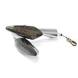 2pcs Mini Chrome Arrow Motorcycle LED Smoke Turn Signals Indicators Blinkers Lights... by KapscoMoto