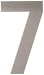 PEELCO Silver Stainless Steel Floating Address Numbers for Houses 3