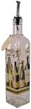 Wine Bottles Design Gourmet Decorated and Decorative Olive oil bottle with spout and lid