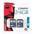 Kingston 4 GB Class 4 SDHC Flash Memory Card 2-Pack SD4/4GB-2P