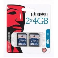 Kingston SDHC-Karte 4GB Class 4 Twin Pack, 2 St�ck
