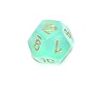 Chessex Borealis Light Green with gold d12 Dice