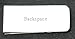 Money clip with engraved name: Backspace