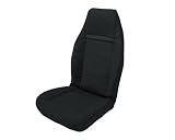 Acme U102-139 Front Black Vinyl Bucket Seat Upholstery with Ebony Cloth Inserts