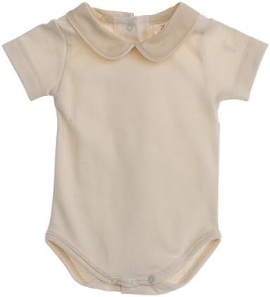 NaturaPura Organic Cotton Body-Shirt, Short Sleeves, Rounded Collar, 3 mo