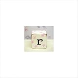 New Arrivals Letter Block R, Pink White by New Arrivals