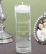 Personalized Celebrate Floating Candle Vase