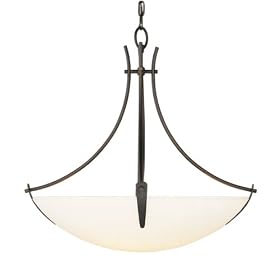 Murray Feiss F1889 3ORB Boulevard Three-Light Uplight Chandelier, Oil Ruibbed Bronze with... by Murray Feiss