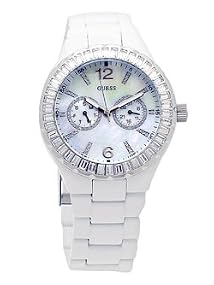 GUESS #G13552L Women's White Chill Watch