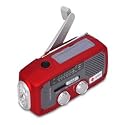 Et&oacute;n American Red Cross ARCFR160R Microlink Self-Powered AM/FM/NOAA Weather Radio with Flashlight, Solar Power and Cell Phone Charger (Red)