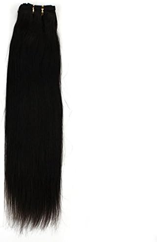 22"100g 100% Human Hair Extensions Virgin Remy straight hair weft#1B