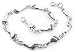 Sterling Silver Linked Baby Foot Footprints Charm 8