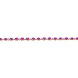 14K Gold 6.5cttw Diamond & Ruby Bracelet Jewelry 7"