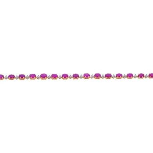 14K Gold 6.5cttw Diamond and Ruby Bracelet Jewelry 7 by