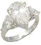 Jessica Simpson Replica Engagement CZ Ring