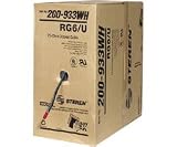 Steren Series-6 - Bulk antenna cable - 18 AWG - 1000 ft - double shielded coaxial - ( RG-6 ) - black