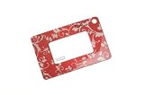 Crystal Optical Magnifying Reading Lens in Crimson Paisley with case