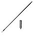 FireStik 5 feet II TUNABLE TIP BLACK with Firestik SS-3H Heavy Duty Stainless Steel Antenna Spring - Firestik FS5-B & SS-3H