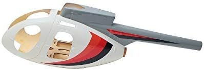 Rusheli FRP Hughe 500E 450EP Body, White/Orange/Red/Black by Rusheli