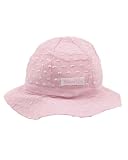 from Max and Tilly Max and Tilly Baby Girl Pretty Pale Pink Cotton Voile Sun Hat with Adjustable Chin Strap size Small (up to approx. 0-6 months)