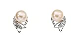 R&T - 50545 - Boucles d'oreilles Argent 925/1000 - 2,5Gr - Perles Blanches - Oxydes de Zirconium