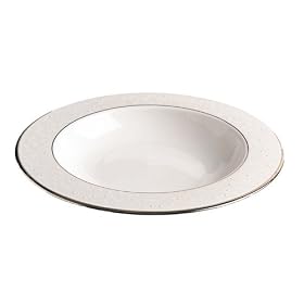 Lenox Continental Dining Platinum Bone China Large Pasta Soup Bowl by Lenox