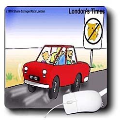 Londons Times Health and Vanity Trends Cartoons - No Pokeman Zone - Mouse Pads