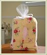 Baby Bib, Burp Cloth & Blanket Baby Gift Set - Yellow & Pink Flowers