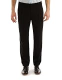 Pantalon noir � pinces