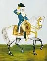 Art Poster Print - Gen. George Washington on White - Artist: unknown- Poster Size: 28 X 20