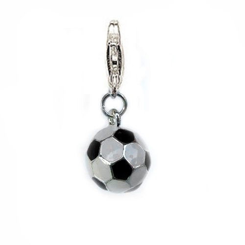 Charm Fußball 3D EM 2012 Anänger für Bettelarmband