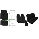 A Set of 2 Universal Fit High Back Encore Pattern Front Bucket Seat Cover, A Set of 4... by Unknown