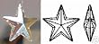 20mm Swarovski Strass AB Star Crystal Prisms #6714-20