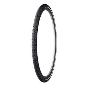 Michelin City Tire with Protek Plus and Reflective Sidewalls (Black, 700x28c)