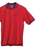 Big Mens Teammate Short Sleeve Piquie Polo Shirt with Contrasting Design (Big & Tall and Regular Siz