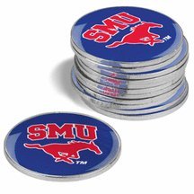 Southern Methodist Mustangs Golf Ball Marker Pack)