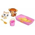 Littlest Pet Shop Pet Pairs Figures Puppy & Kitten in Sandbox