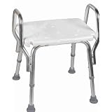Shower Chair with Arms and No Back Rest