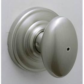 Click here to buy Schlage Satin Nickel Danbury Privacy Knobs by Schlage.