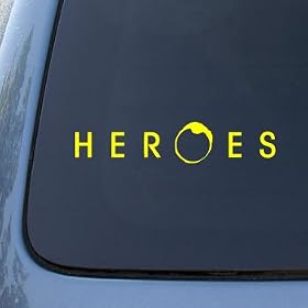 HEROES - Vinyl Car Decal Sticker #1714 | Vinyl Color: Yellow