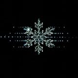 Youth Hoody (Hooded Sweatshirt) : Rhinestone Snowflake - Christmas